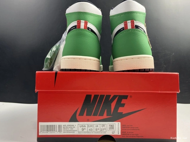 Retro Air Green Jordan High 1 Lucky DB4612-300 0625